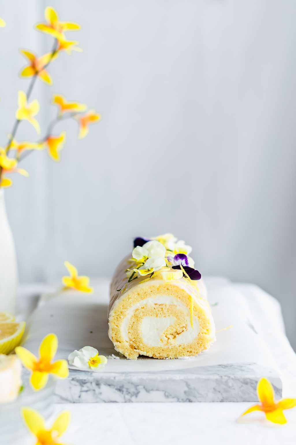Lemon Roll Cake (Lemon Swiss Roll) Bite It Quick