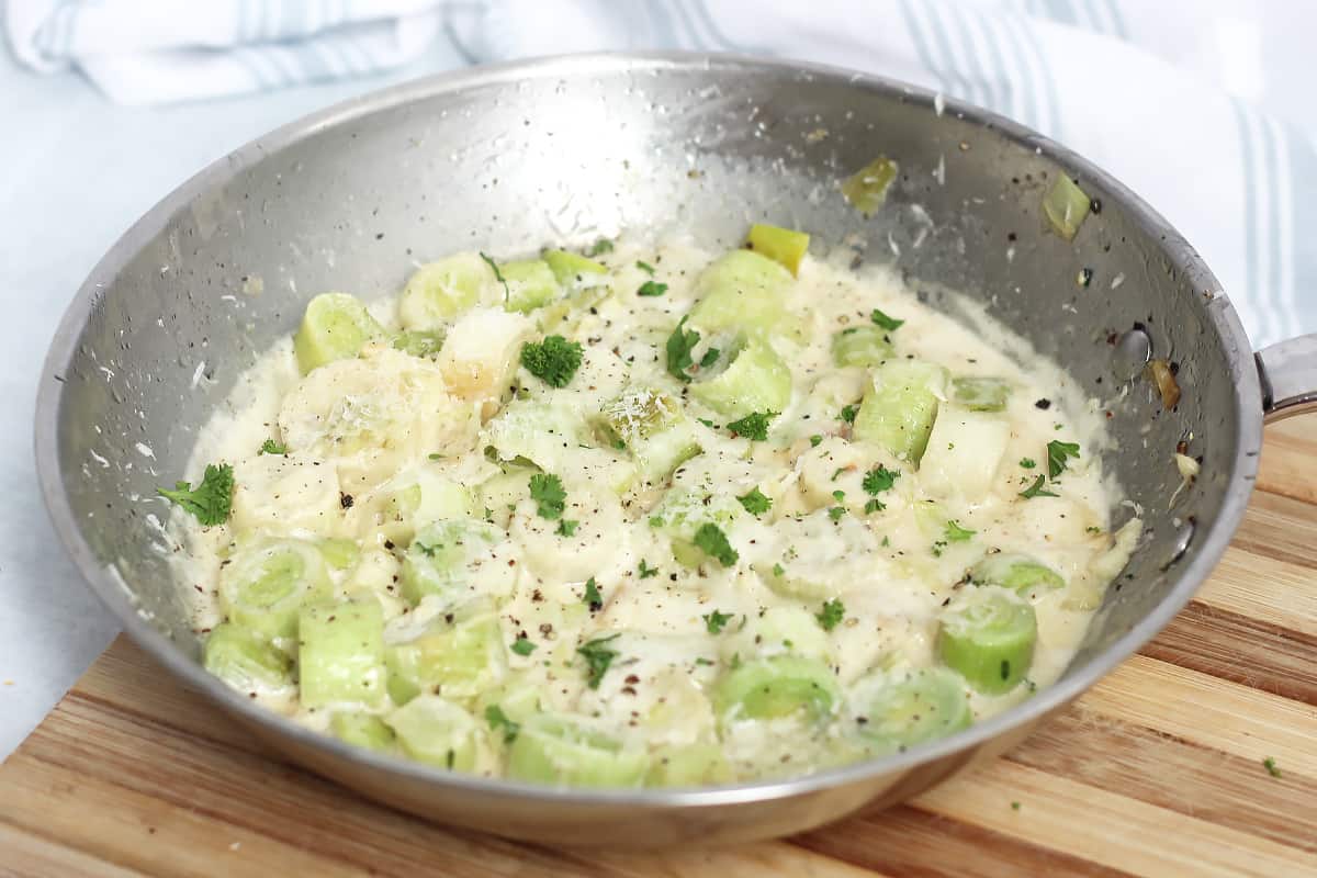 Parmesan Creamed Leeks Bite On The Side