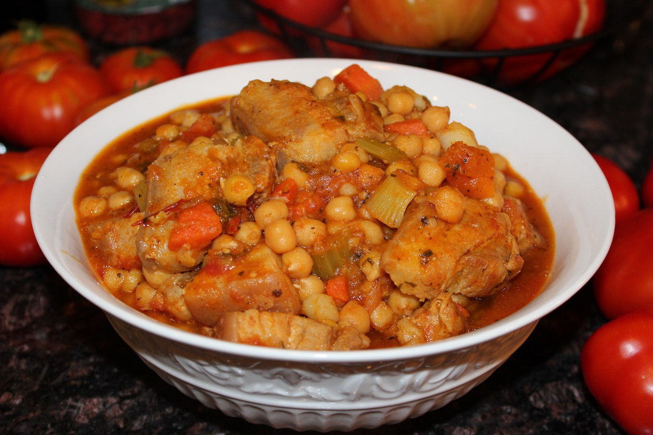 Chickpeas with pork belly stew Life Bites