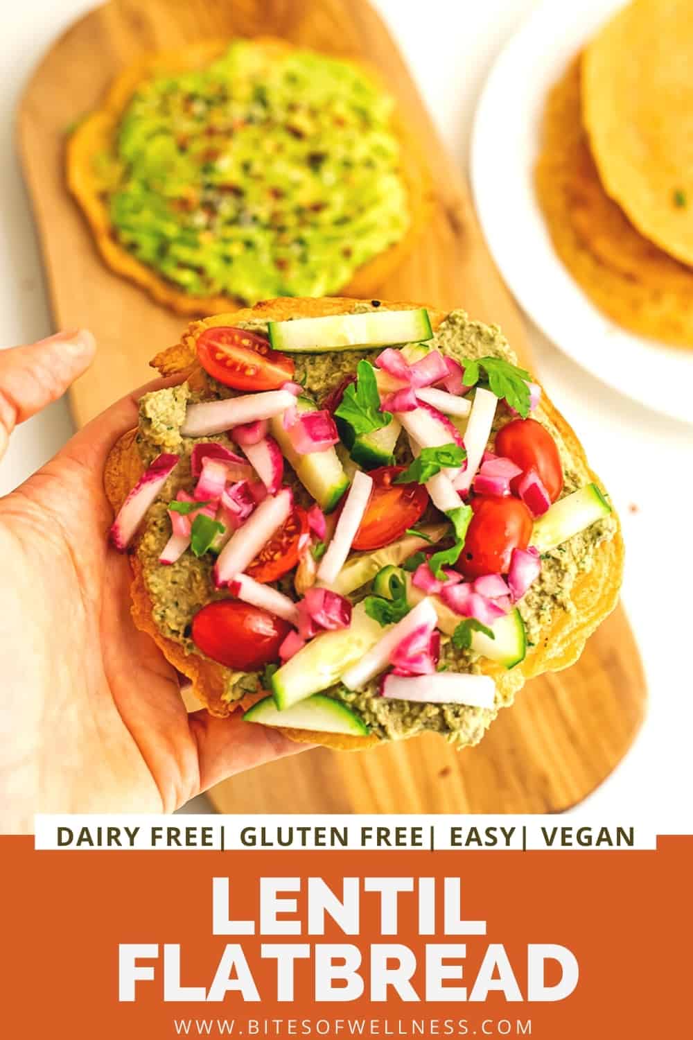 Lentil Flatbread 3 Ingredients, Easy, Gluten Free Bites of Wellness