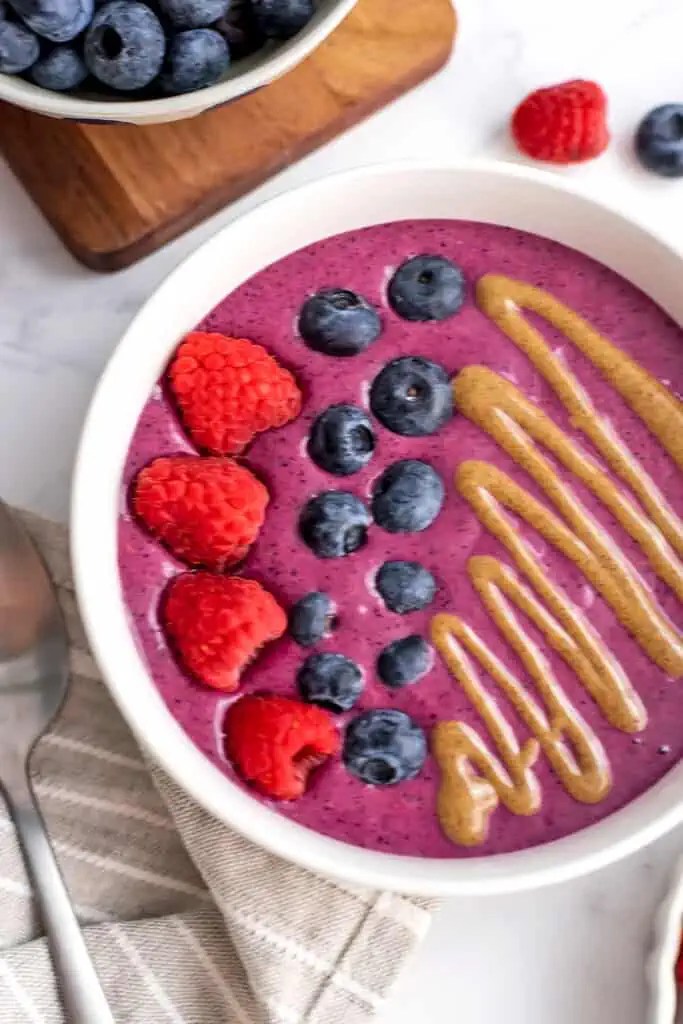 Raspberry Blueberry Smoothie Bites of Wellness