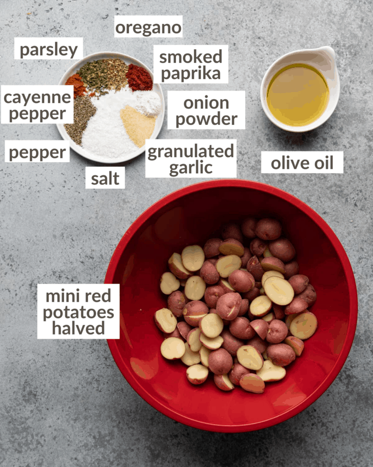 Easy Breakfast Baby Potatoes (Air Fryer or Oven) Bites with Bri