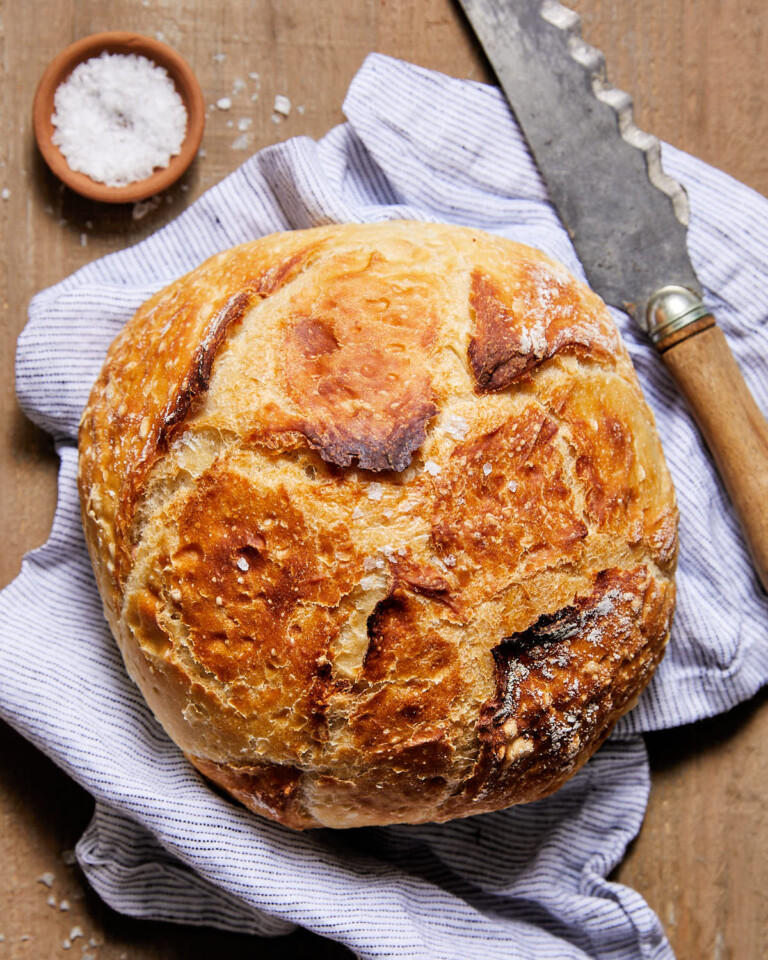 Easy Rustic Bread Recipe (Only 4 Ingredients & NoKnead!) Bites with Bri
