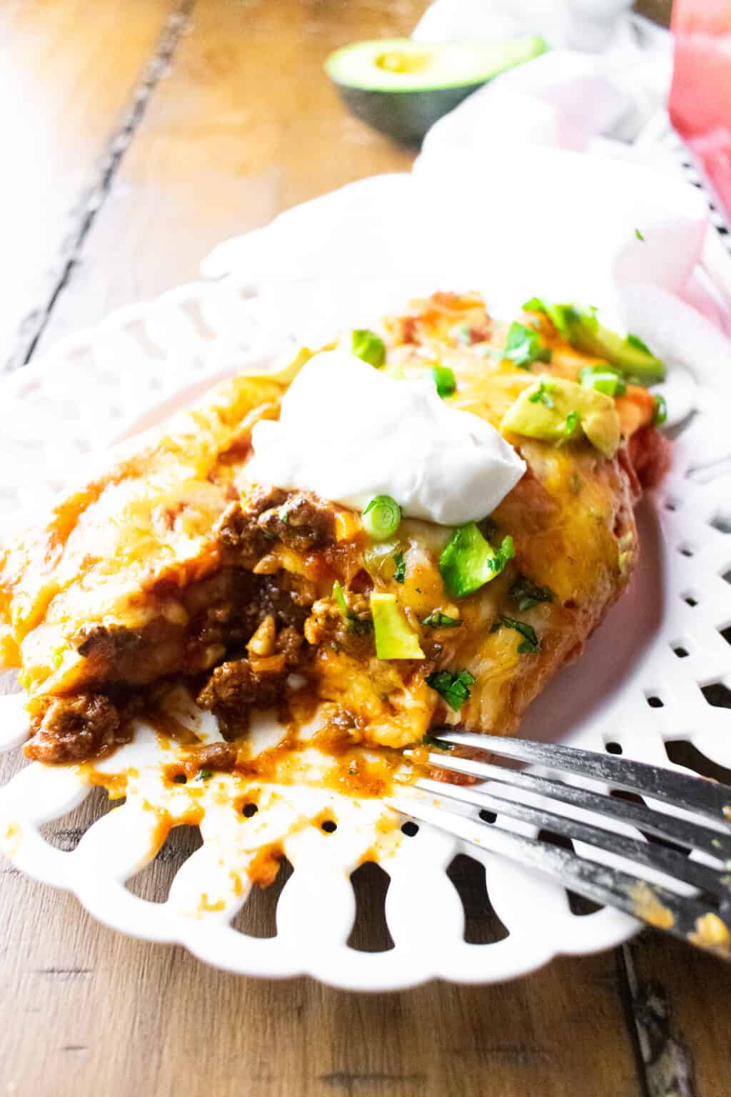 Skinny Beef Enchiladas Bite your Cravings