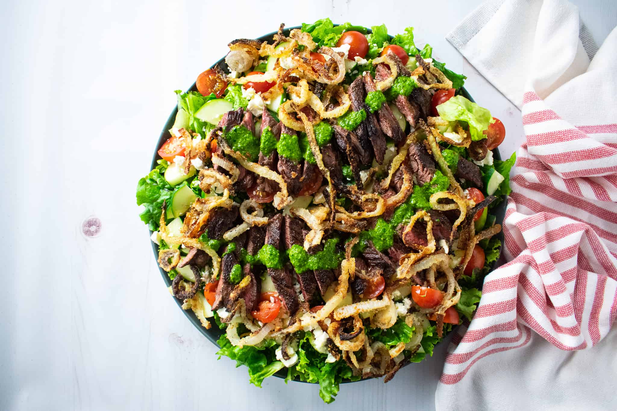Skirt Steak Salad with Chimichurri Bite your Cravings