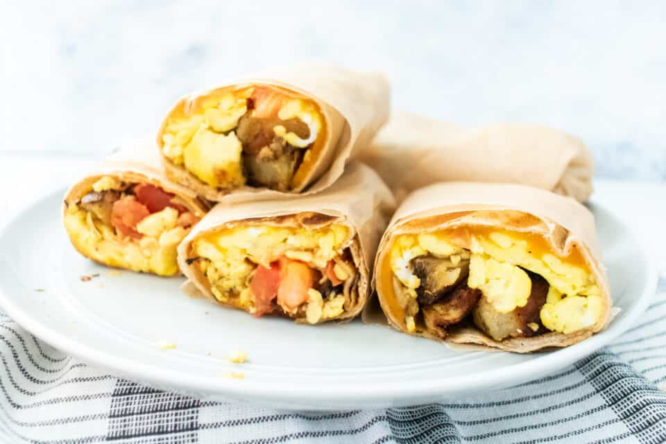 Easy Potato & Egg Breakfast Burrito Bite your Cravings