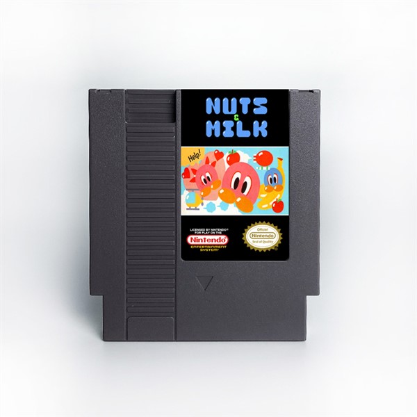 Nuts & Milk NES 8 bit 72 Pins Game Cartridge Card