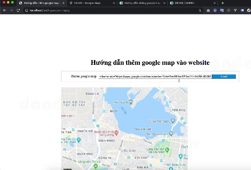 Hướng dẫn nhúng Google Maps vào Website nhanh nhất