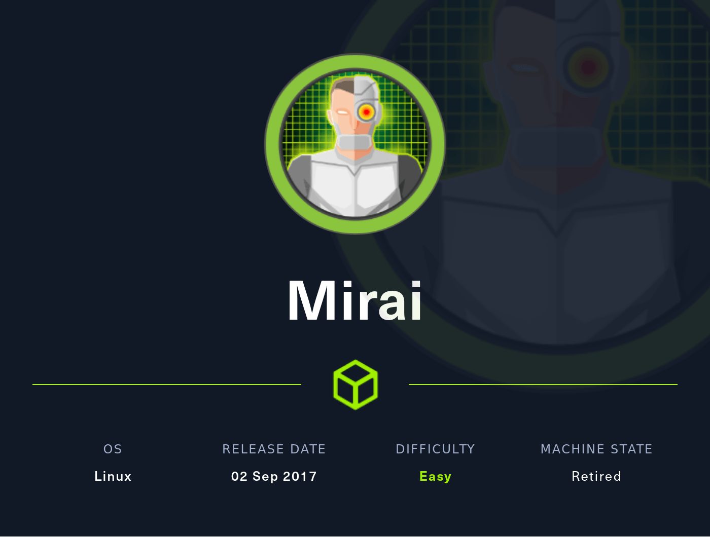 Mirai writeup | BitisGabonica