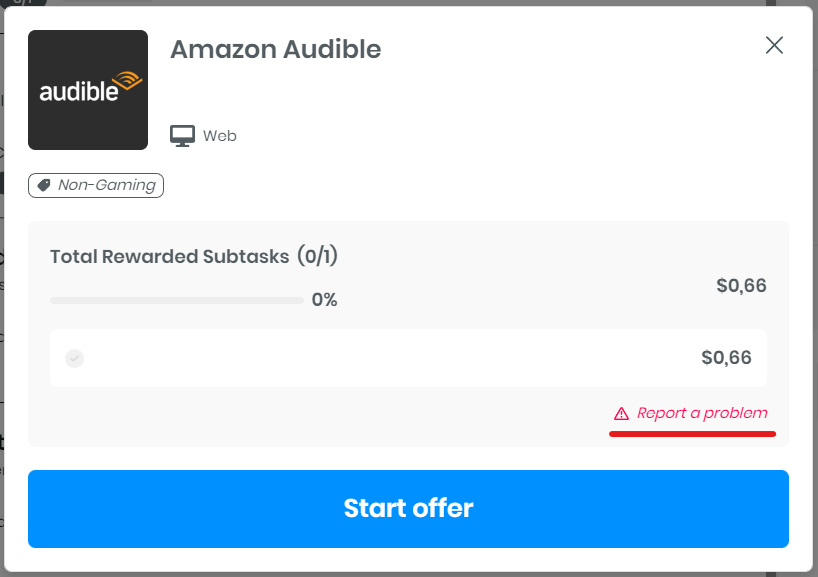 I have completed a task or game, but it doesn't show up as completed