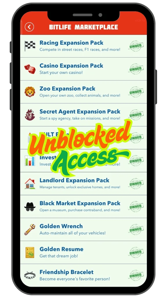 BitLife MOD IPA Everything Unlocked Bitizenship & God Mode