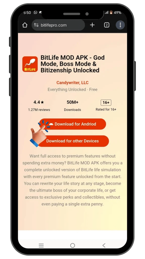 BitLife MOD IPA Everything Unlocked Bitizenship & God Mode