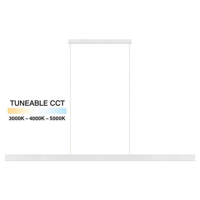 Climene 2 TriColour 48w 240cm Linear Ceiling Pendant Eglo Bitola