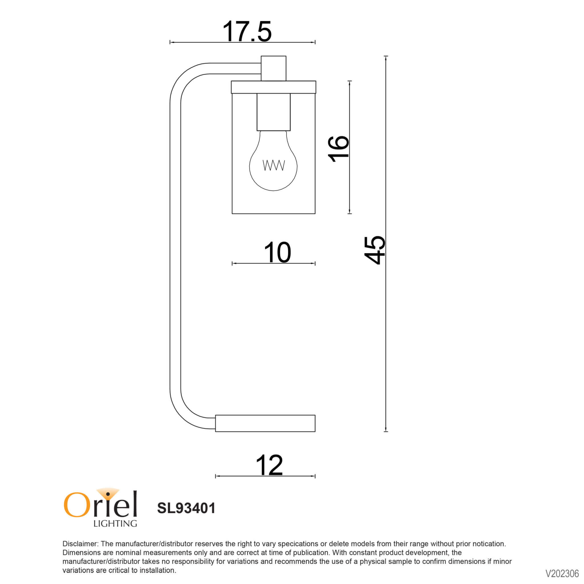 Oriel Raymont Table Lamp Ripple Glass Bitola Lighting and Fans