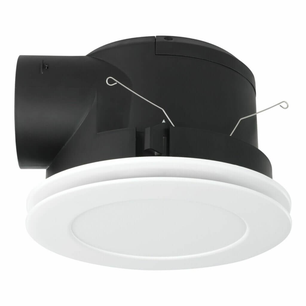 Eglo Samba Round Bathroom Exhaust Fan with / without LED light Bitola Lighting and Fans
