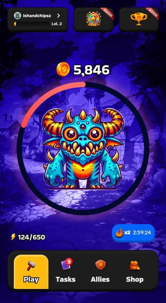 Airdrop Alert Smash Quest TG Game Amassed One Million Players in One