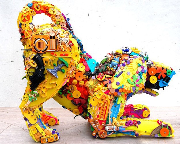 Recycling Old Plastic Toys Get A New Life As A Dog Bit Rebels