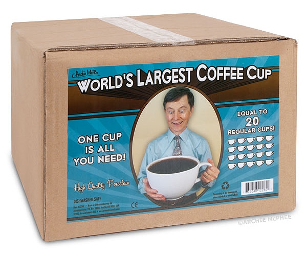 The World's Largest Coffee Cup (That You Can Actually Hold) Bit Rebels
