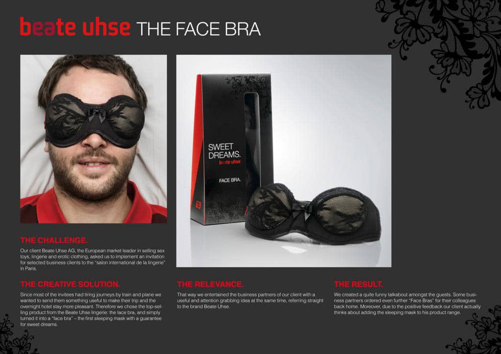 Face Bra The Busty Sleeping Mask Sure To Initiate Good