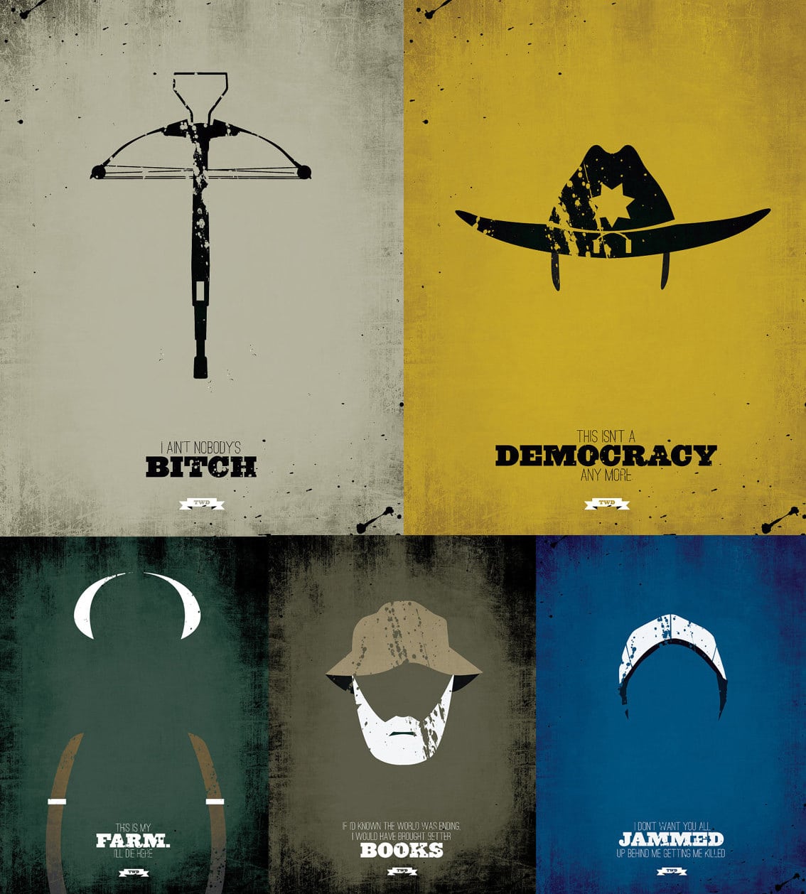 Minimalist Art The Walking Dead Gets The Minimalist Treatment