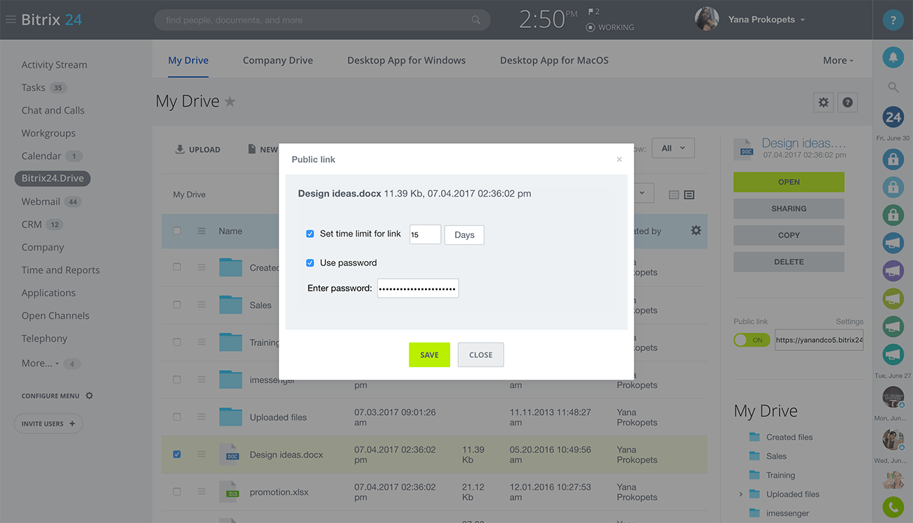 Bitrix24 Free Online Document Storage And File Sharing For Businesses