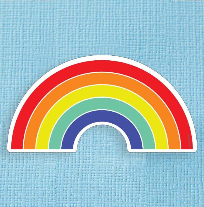 Rainbow Large Vinyl Sticker Bitropolis