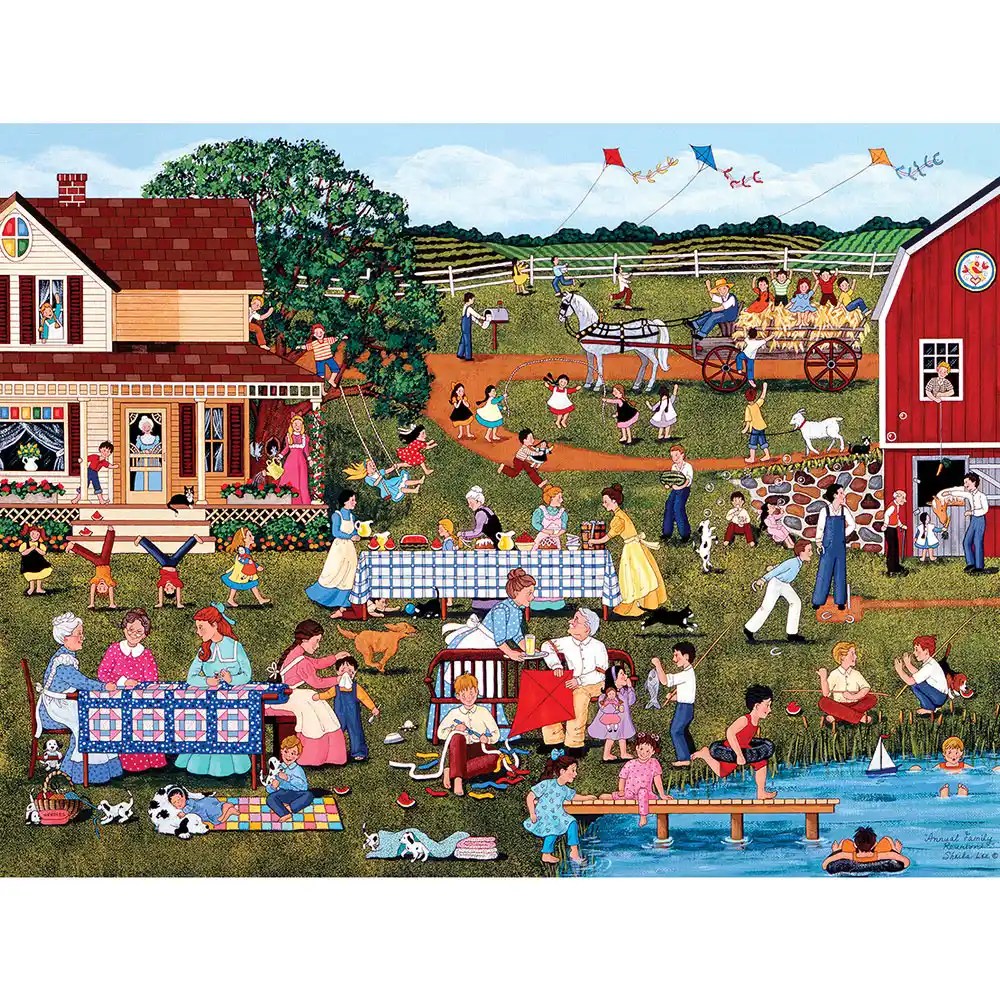 Annual Family Reunion Jigsaw Puzzle Bits and Pieces Bits and Pieces