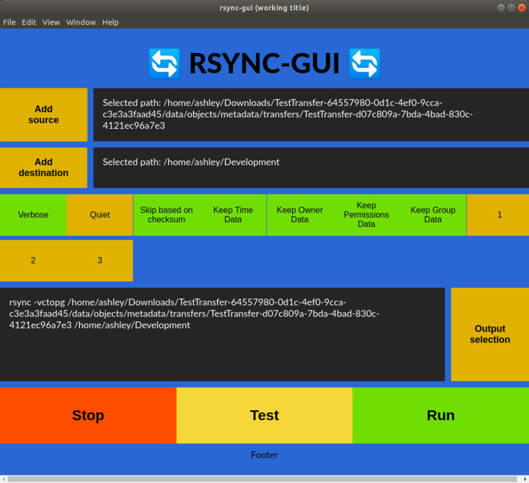 rsync, GUIs, power, control, design, and decisions · BLOG Progress Process