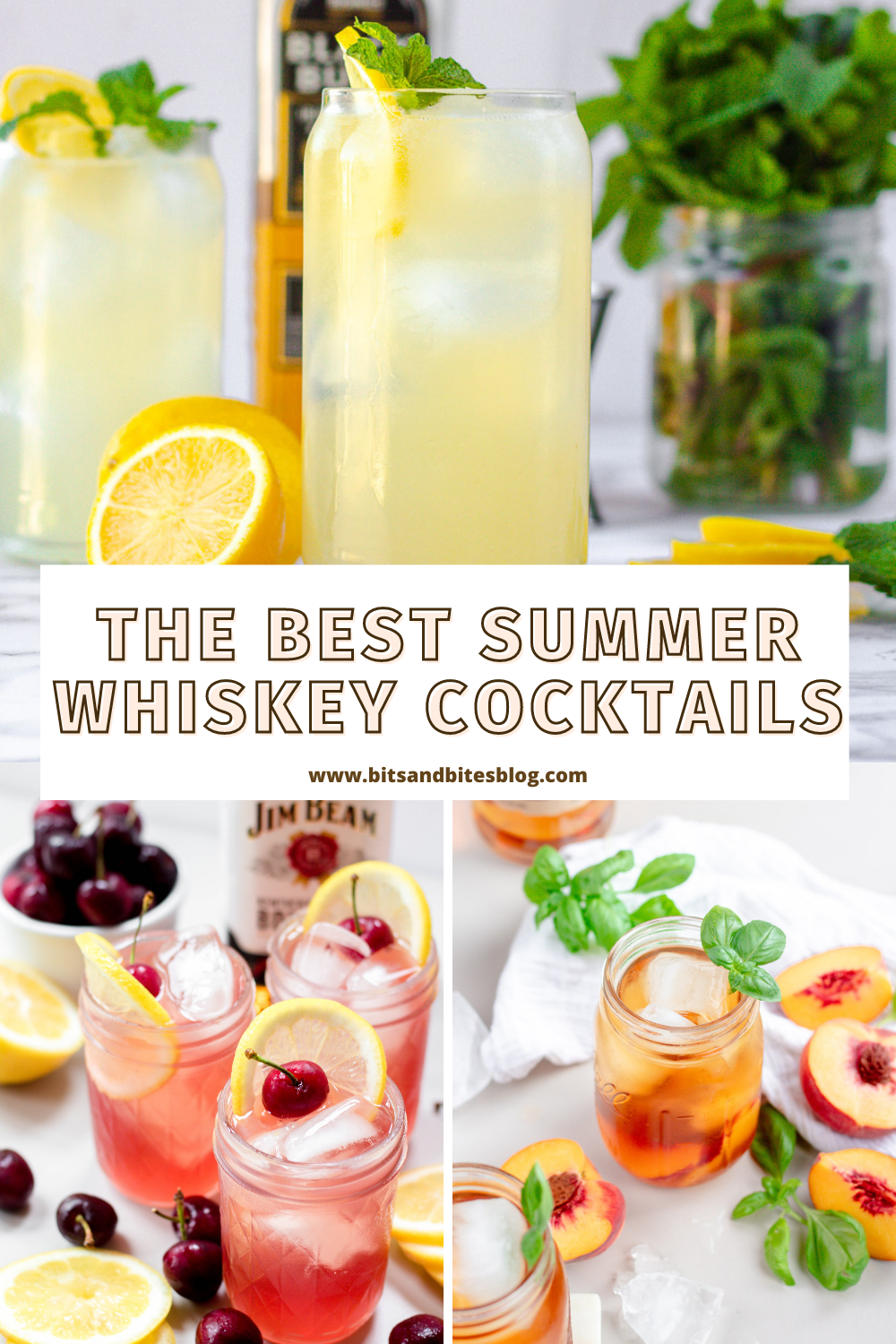 20 Summer Whiskey Cocktails bits and bites