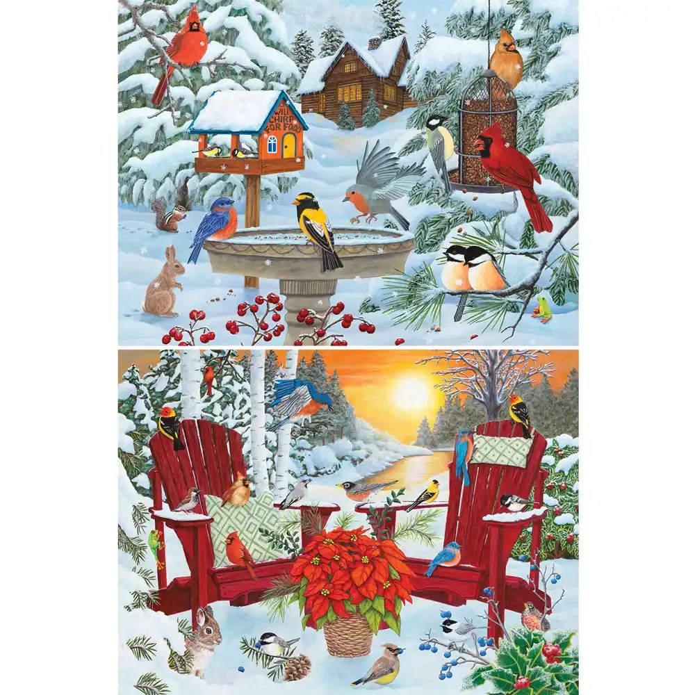 Set of 2 Kathy Bambeck 500 Piece Jigsaw Puzzles Bits and Pieces