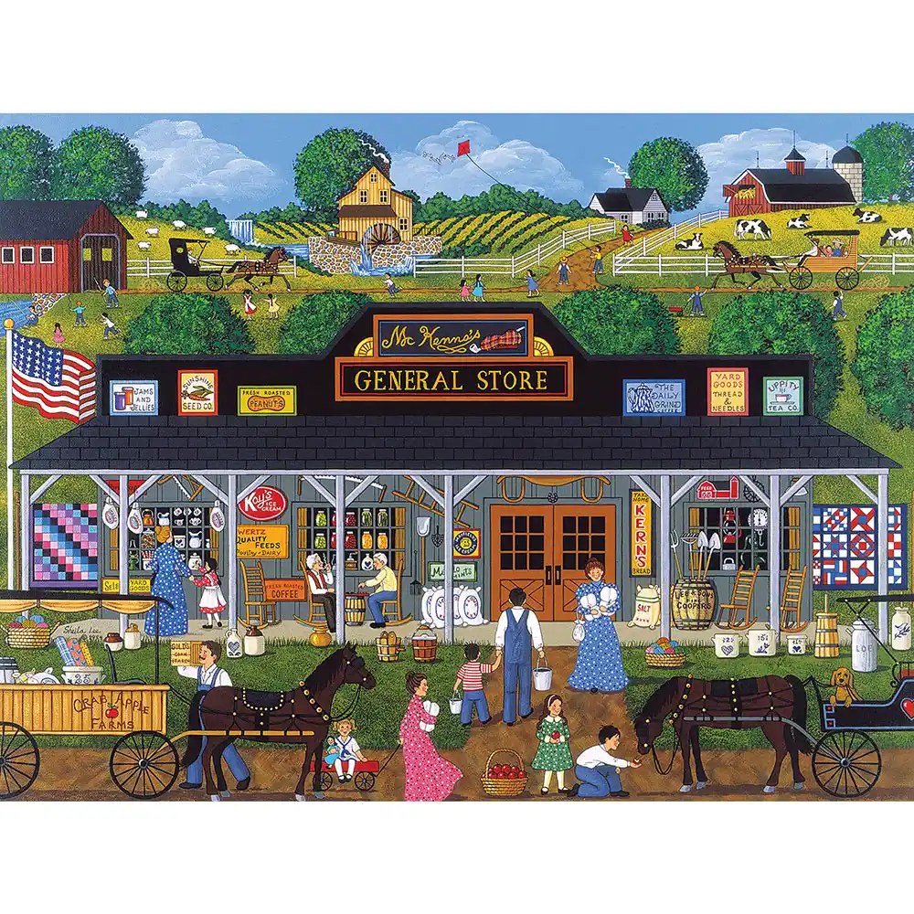 McKenna's General Store Jigsaw Puzzle Bits and Pieces Bits and