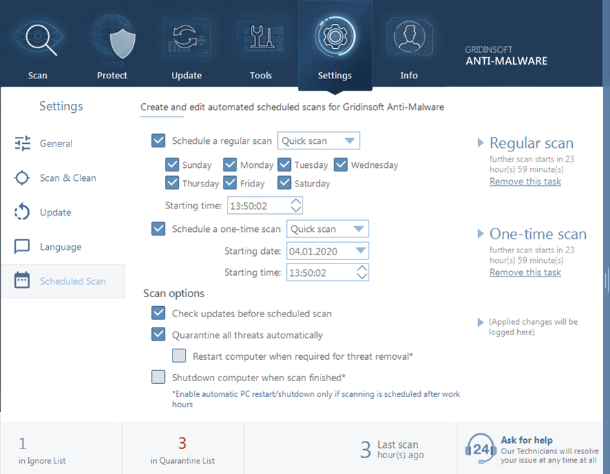 Gridinsoft AntiMalware Antivirus Software 30 off for PC