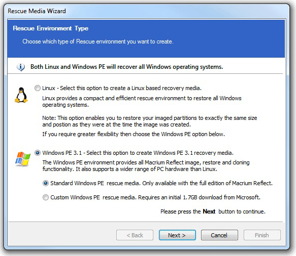 Macrium Reflect Professional Backup Disk Image Software PC