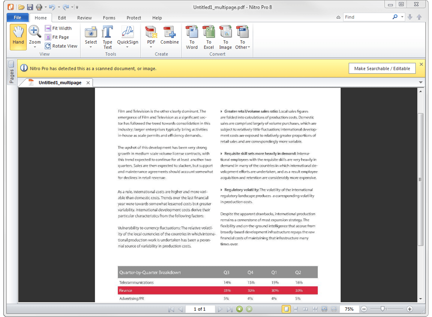 Nitro Pro 8 PDF Utilities Software Download for PC