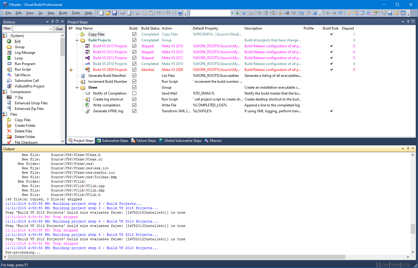 Visual Build Development Tools Software Download for PC