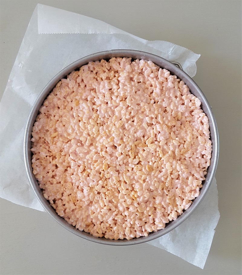 The Ultimate Rice Crispy Marshmallow Cake Bits of Carey