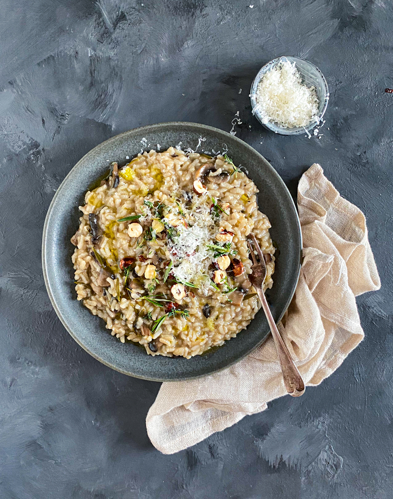 Instant Pot Mushroom Risotto Recipe Bits of Carey