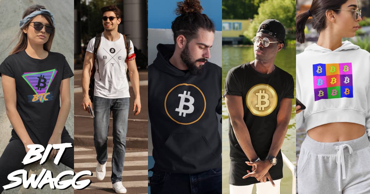Bitcoin Clothing TShirts, Hoodies, Hats, & Accessories Bit Swagg