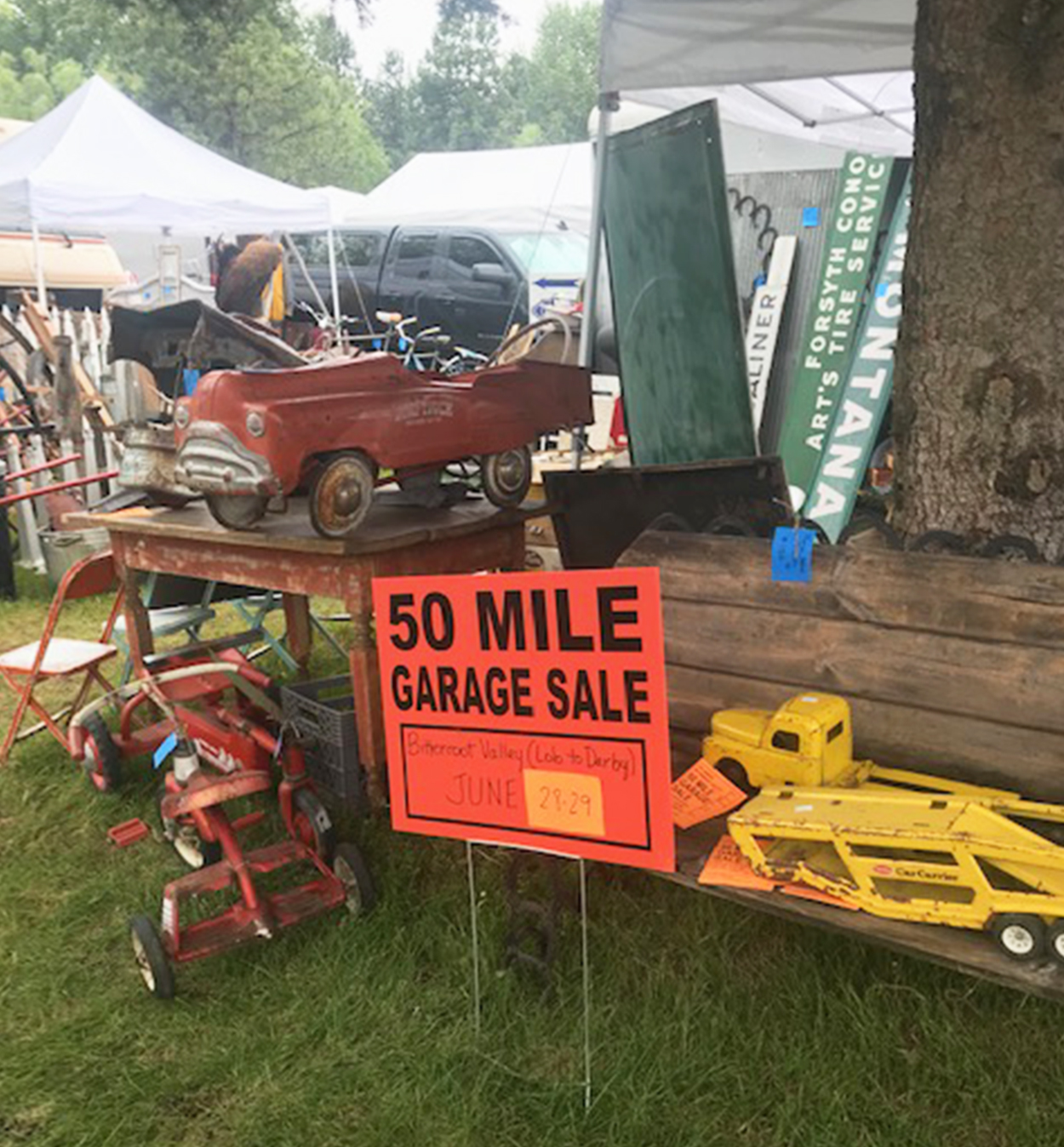 You shouldn't miss the Bitterroot's 50 Mile Garage Sale Bitterroot Star