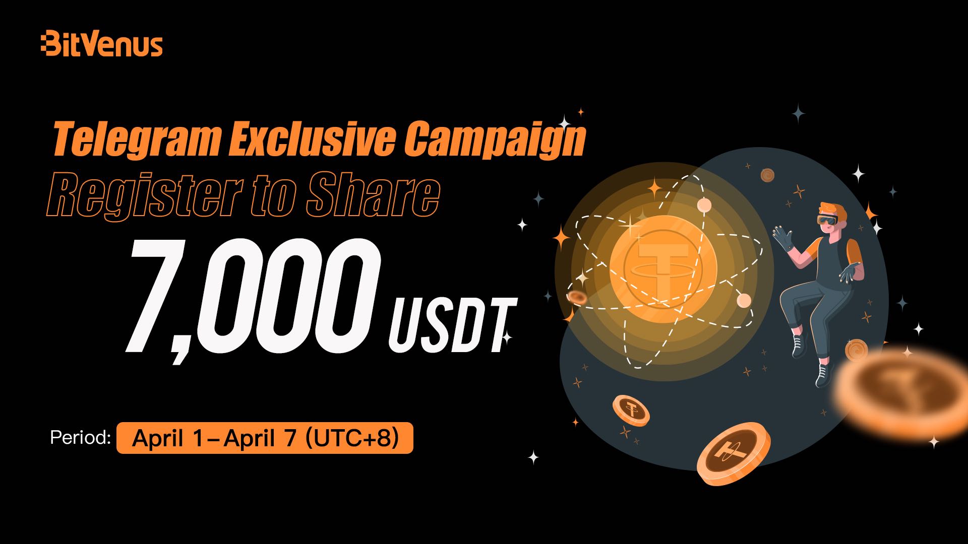 Telegram Exclusive Campaign Register to Share 7,000USDT BVOX