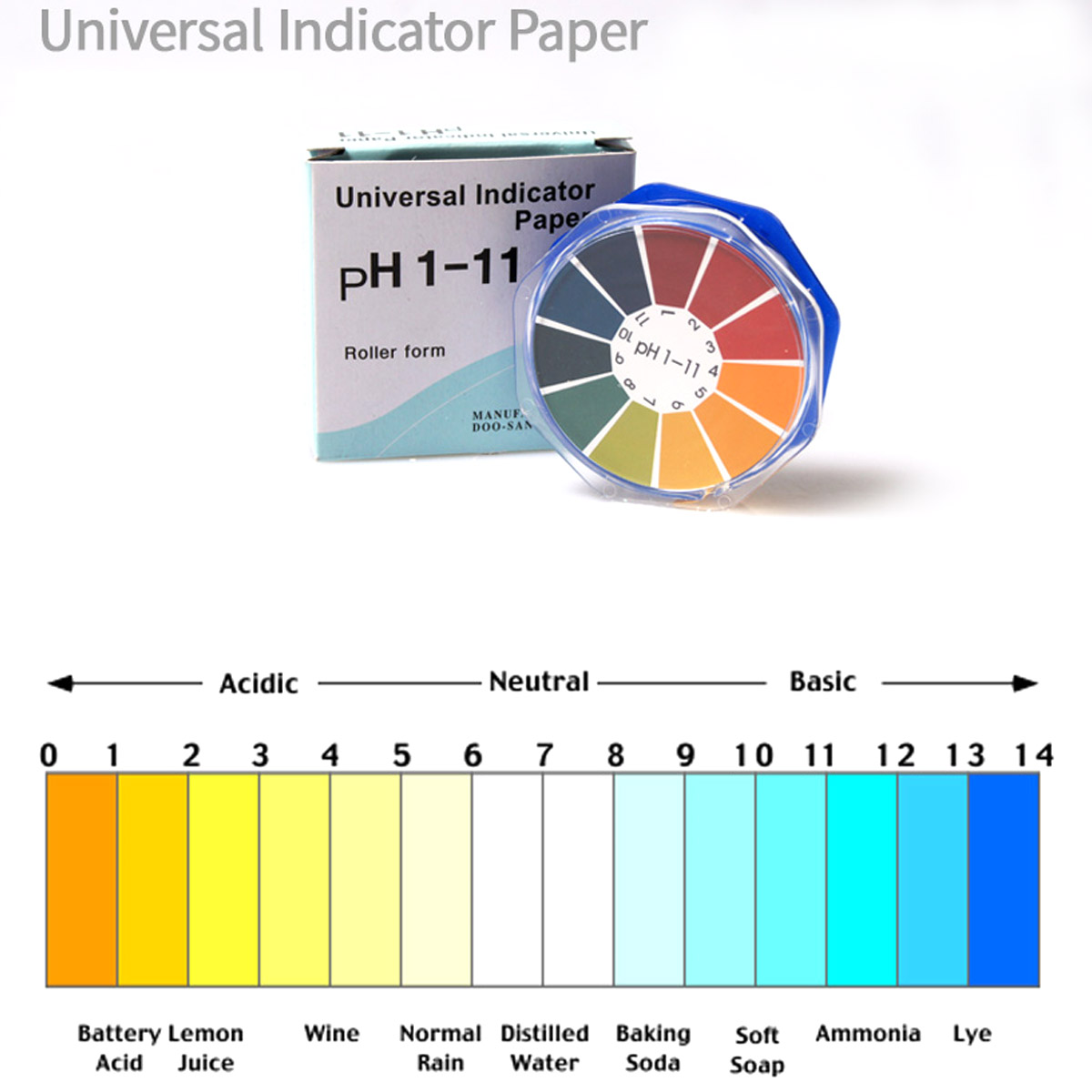 Universal Application Litmus PH Test Paper Indicator Strip PH 111