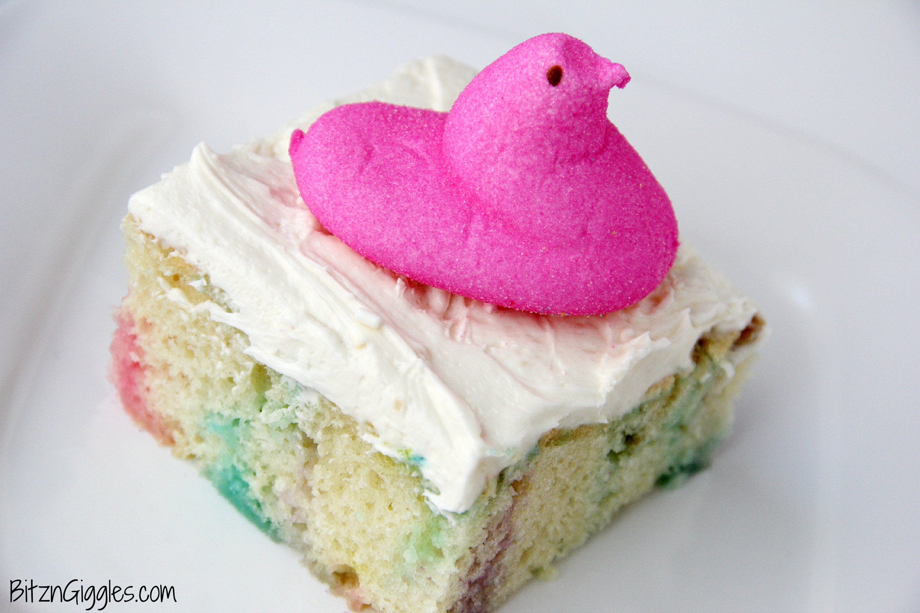 Peeps Cake With Marshmallow Frosting