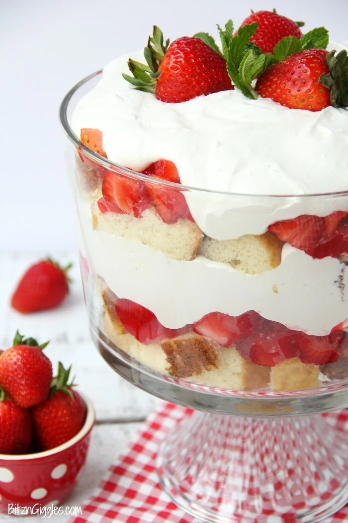 Strawberry Shortcake Trifle Bitz & Giggles