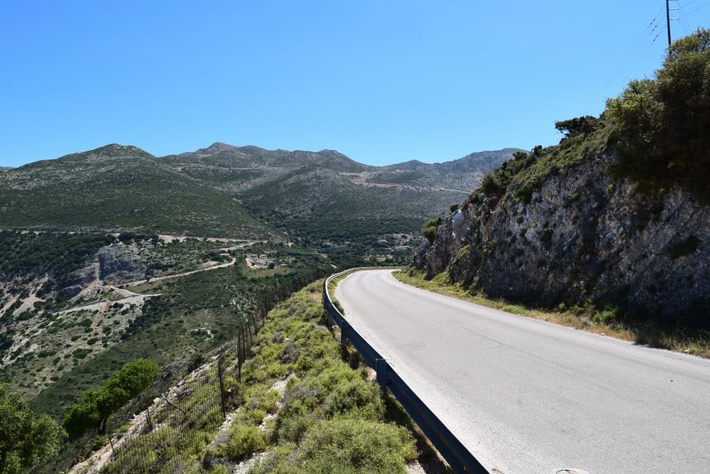 Driving on Kefalonia, Greece