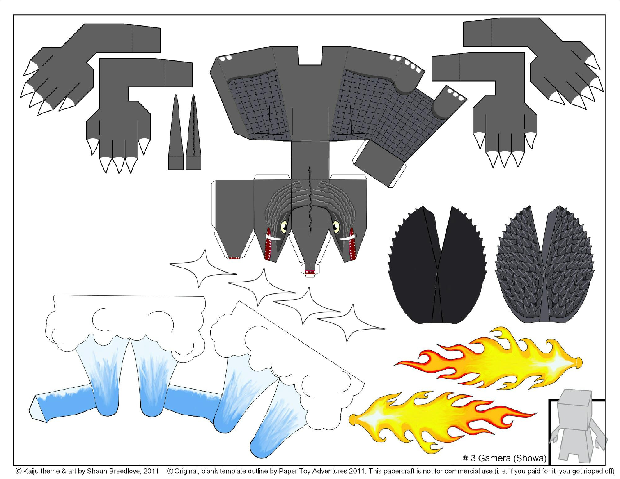 Printable Godzilla Papercraft Printable Papercrafts Printable