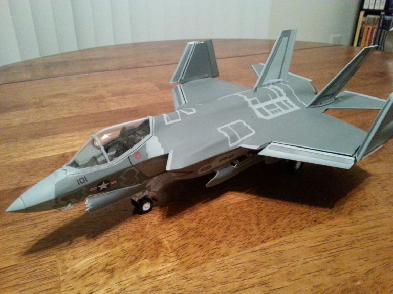 Papercraft Airplane Models 1 48 Kittyhawk F 35c Lightning Ii Aircraft