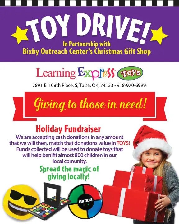 Learning Express Toy Drive Bixby Outreach Center
