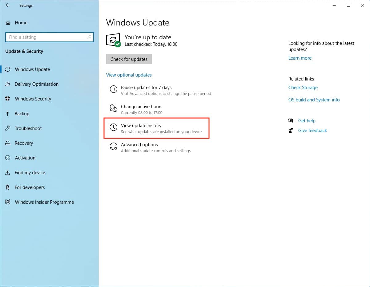 Support for Printing Issues after Windows Update