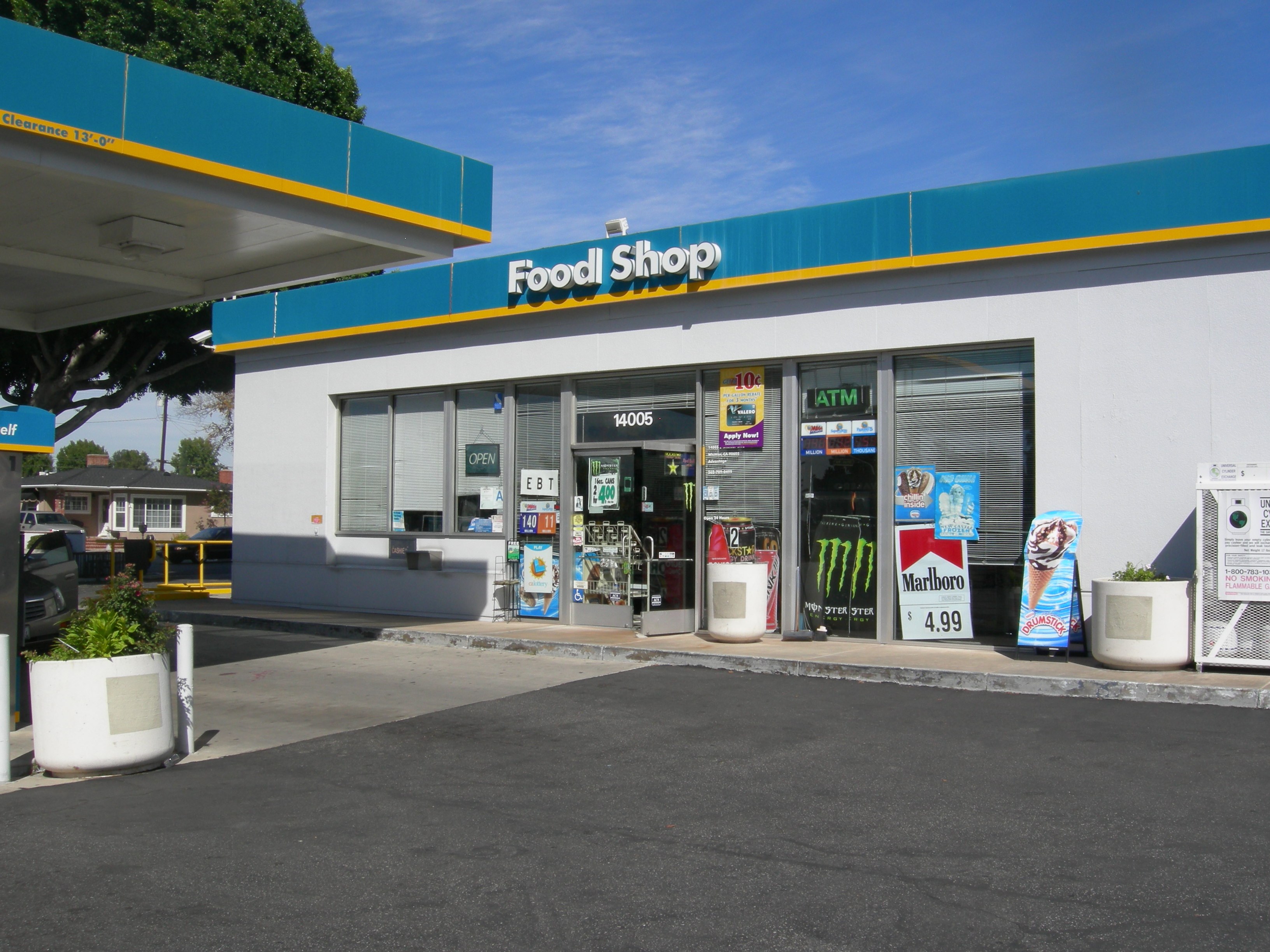 Valero Gas Station With Real Estate Whittier, CA BIZ