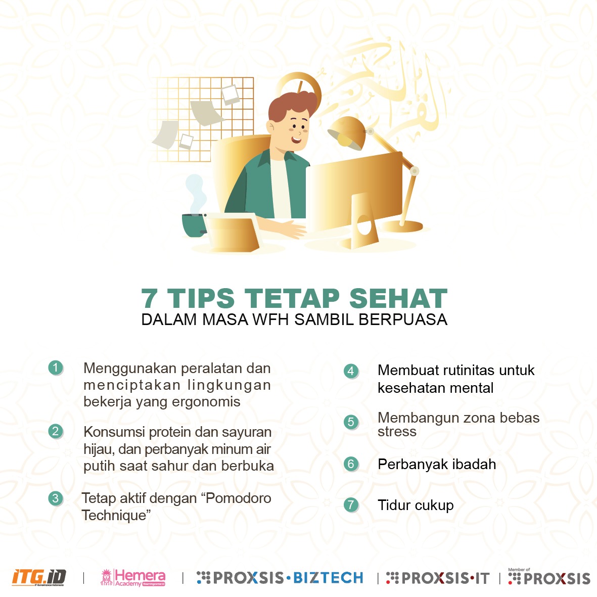 Tetap Sehat dalam Masa WFH Sambil Puasa - Biztech